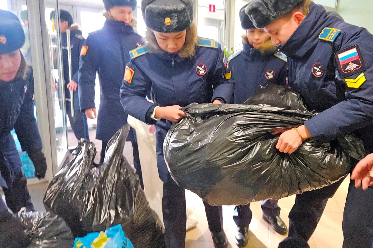 Кадеты КПКУ присоединились к проекту «Крышечки уюта» | Тува Медиа Групп —  Новости Тувы